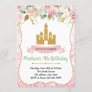 Invitación a la fiesta de cumpleaños de la princes