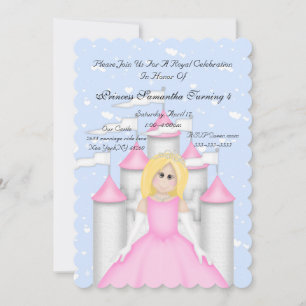 Invitación a la fiesta de cumpleaños de la Princes