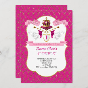 Invitación a la fiesta de cumpleaños de la princes
