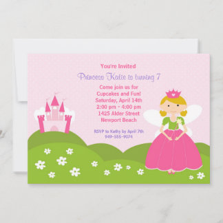 Invitación a la fiesta de cumpleaños de la princes