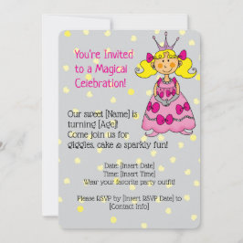 Invitación a la fiesta de cumpleaños de la princes