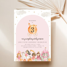 Invitación a la fiesta de cumpleaños de la Princes