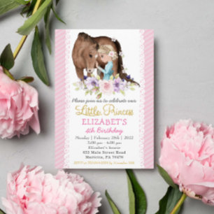 Invitación a la fiesta de cumpleaños de la princes