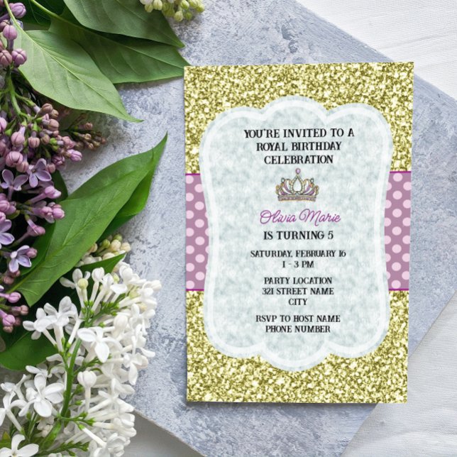 Invitación a la fiesta de cumpleaños de la princes (Subido por el creador)