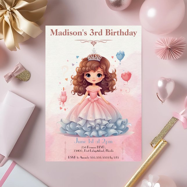 Invitación a la fiesta de cumpleaños de la princes (Subido por el creador)