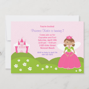 Invitación a la fiesta de cumpleaños de la princes