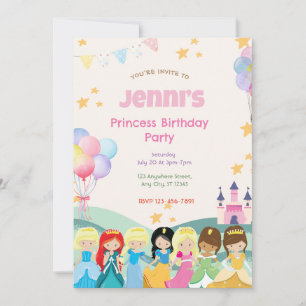 Invitación a la fiesta de cumpleaños de la princes