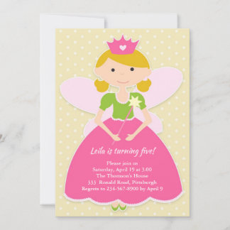 Invitación a la fiesta de cumpleaños de la princes