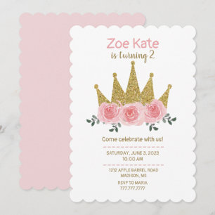Invitación a la fiesta de cumpleaños de la princes