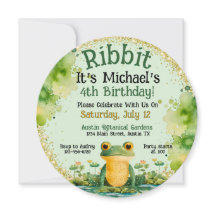 Invitación a la fiesta de cumpleaños de la Rana Cu