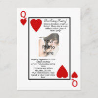 Invitación a la fiesta de cumpleaños de la reina d