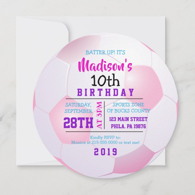 Invitación a la fiesta de cumpleaños de la RONDA D (Anverso)