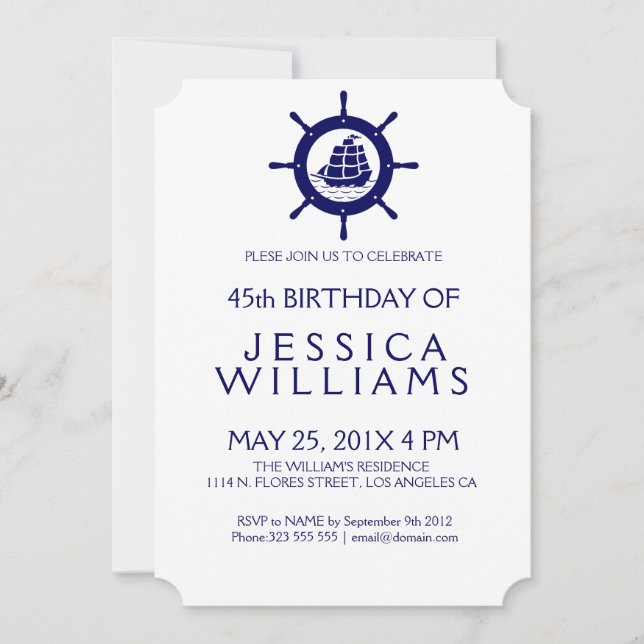 Invitación a la fiesta de cumpleaños de la rueda n (Anverso)