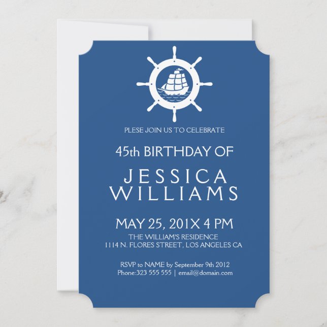 Invitación a la fiesta de cumpleaños de la rueda n (Anverso)