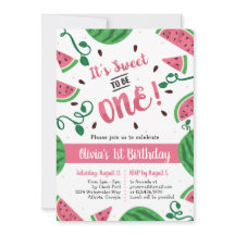 Invitación a la fiesta de cumpleaños de la sandía