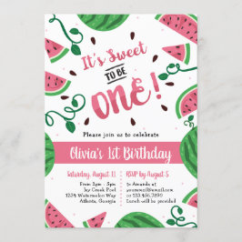 Invitación a la fiesta de cumpleaños de la sandía