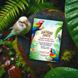 Invitación a la fiesta de cumpleaños de la selva t