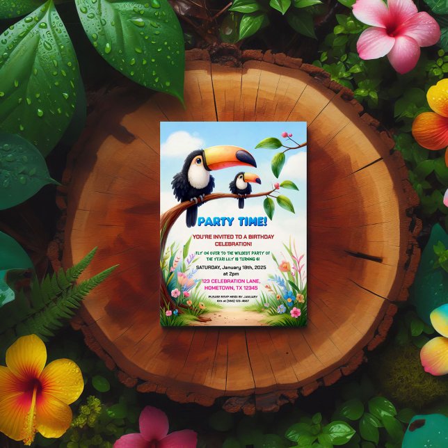 Invitación a la fiesta de cumpleaños de la selva t (Subido por el creador)
