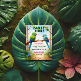 Invitación a la fiesta de cumpleaños de la selva t