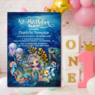 Invitación a la Fiesta de Cumpleaños de la Sirenit
