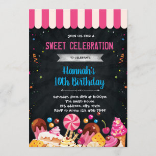 Invitación a la fiesta de cumpleaños de la tienda