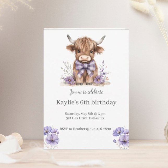 Invitación a la fiesta de cumpleaños de la vaca vi (Subido por el creador)