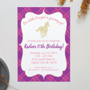 Invitación a la Fiesta de Cumpleaños de la Vaquera