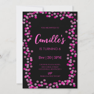 Invitación a la fiesta de cumpleaños de las burbuj