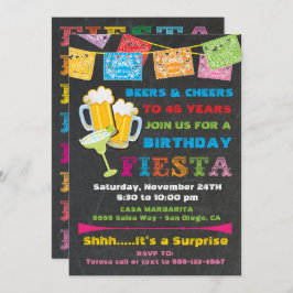 Invitación a la fiesta de cumpleaños de las cervez