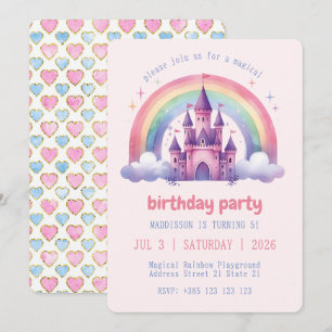 Invitación a la fiesta de cumpleaños de las chicas