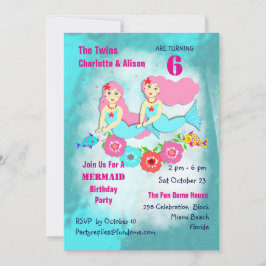Invitación a la fiesta de cumpleaños de las chicas