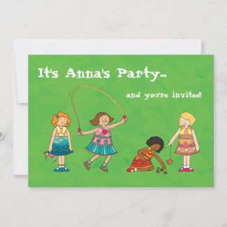 Invitación a la fiesta de cumpleaños de las chicas