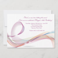 Invitación a la fiesta de cumpleaños de las cintas