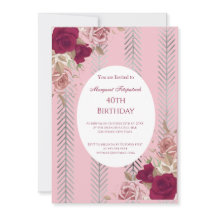 Invitación a la fiesta de cumpleaños de las flores