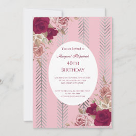 Invitación a la fiesta de cumpleaños de las flores