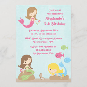 Invitación a la fiesta de cumpleaños de las sirvie