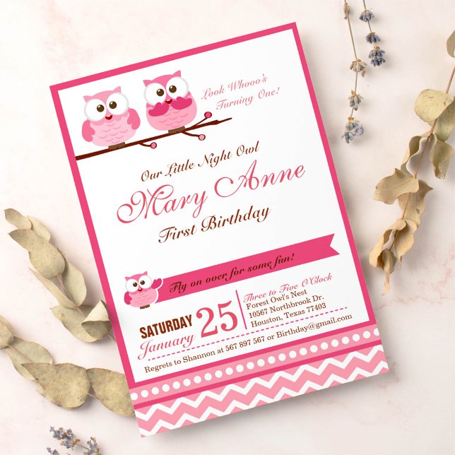 Invitación a la fiesta de cumpleaños de Lechuza Ro (Subido por el creador)