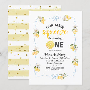 Invitación a la fiesta de cumpleaños de Lemon Our 