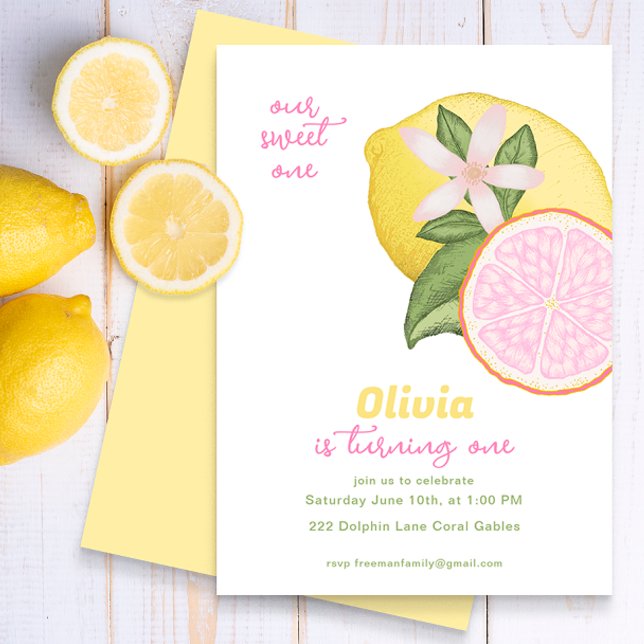 Invitación a la fiesta de cumpleaños de Lemonade R (Subido por el creador)