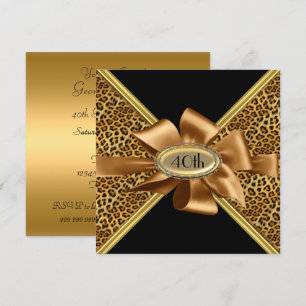 Invitación a la fiesta de cumpleaños de Leopard sk