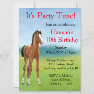 Invitación a la fiesta de cumpleaños de Little Bay