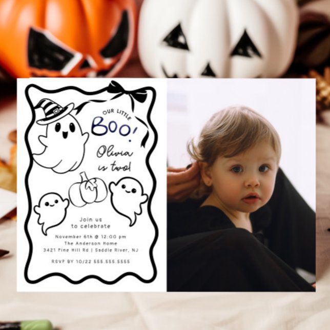 Invitación a la fiesta de cumpleaños de Little Boo (Subido por el creador)