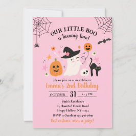 Invitación a la fiesta de cumpleaños de Little Boo