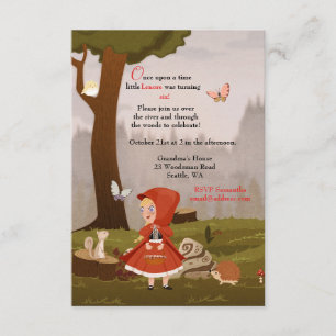 Invitación a la fiesta de cumpleaños de Little Red