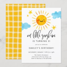 Invitación a la fiesta de cumpleaños de Little Sun