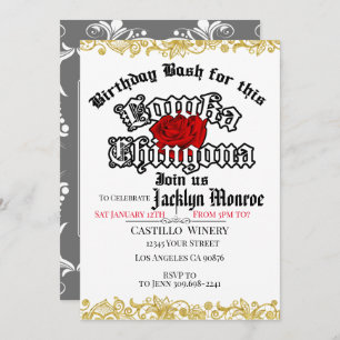 Invitación a la fiesta de cumpleaños de Loca Ching