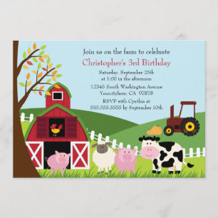 Invitación a la fiesta de cumpleaños de los animal