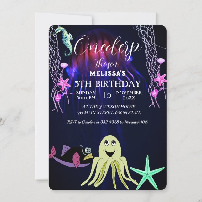 Invitación a la fiesta de cumpleaños de los animal (Anverso)