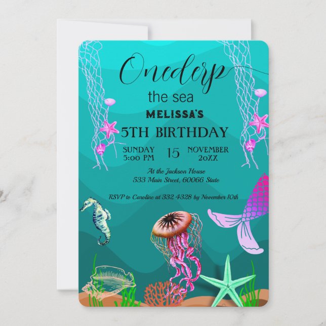 Invitación a la fiesta de cumpleaños de los animal (Anverso)