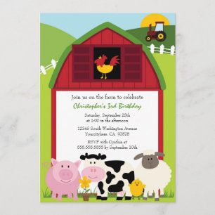 Invitación a la fiesta de cumpleaños de los animal